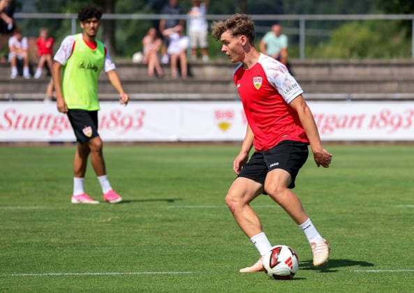 05.08.2026, Deutschland, Grassau, Fußball Bundesliga, Saison 2026 2027, Trainingslager VfB Stuttgart, Yanik Spalt