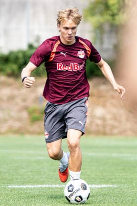 SOCCER - UEFA EL, RBS vs Pafos SALZBURG,AUSTRIA,05.AUG.26 - SOCCER - UEFA Europa League, qualification, Red Bull Salzburg vs Pafos FC, preview, training RBS. Image shows Frans Kraetzig (RBS).  GEPAxpictures xJulioxArellano
