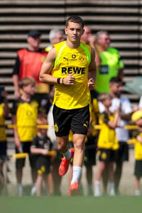 05.08.2026, Fussball, Training von Borussia Dortmund. Konstantinos Karetsas (Borussia Dortmund). Dortmund Trainingsgelände des BVB NRW Deutschland xRHR-FOTO DEx Copyright: DennisxEwert RHR-FOTOx RHR-FOTO DE