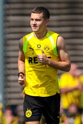 05.08.2026, Fussball, Training von Borussia Dortmund. Konstantinos Karetsas (Borussia Dortmund). Dortmund Trainingsgelände des BVB NRW Deutschland xRHR-FOTO DEx Copyright: DennisxEwert RHR-FOTOx RHR-FOTO DE