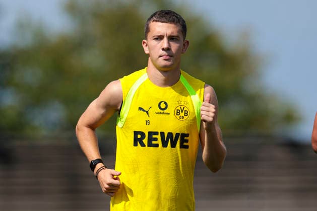 05.08.2026, Fussball, Training von Borussia Dortmund. Konstantinos Karetsas (Borussia Dortmund). Dortmund Trainingsgelände des BVB NRW Deutschland xRHR-FOTO DEx Copyright: DennisxEwert RHR-FOTOx RHR-FOTO DE