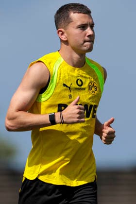 05.08.2026, Fussball, Training von Borussia Dortmund. Konstantinos Karetsas (Borussia Dortmund). Dortmund Trainingsgelände des BVB NRW Deutschland xRHR-FOTO DEx Copyright: DennisxEwert RHR-FOTOx RHR-FOTO DE