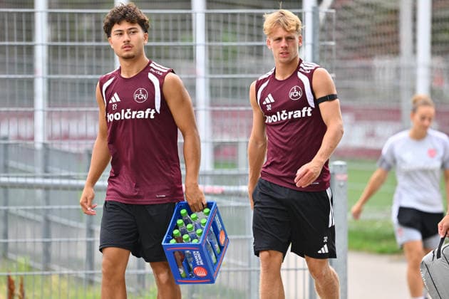 05.08.2026 - Fussball - 2. Fussball - Bundesliga - Saison 2026 2027 - 1. FC Nürnberg Nuernberg FCN ( Club ) - Training - Sportfoto Zink - xwoxzix - Justin von der Hitz (27, 1. FC Nürnberg FCN ) Tim Janisch (32, 1. FC Nürnberg FCN )
