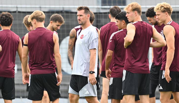 05.08.2026 - Fussball - 2. Fussball - Bundesliga - Saison 2026 2027 - 1. FC Nürnberg Nuernberg FCN ( Club ) - Training - Sportfoto Zink - xwoxzix - Miroslav Miro Klose ( Trainer 1. FC Nürnberg FCN ) bei Mannschaft Team