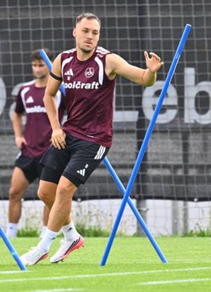 05.08.2026 - Fussball - 2. Fussball - Bundesliga - Saison 2026 2027 - 1. FC Nürnberg Nuernberg FCN ( Club ) - Training - Sportfoto Zink - xwoxzix - Julian Justvan (10, 1. FC Nürnberg FCN )