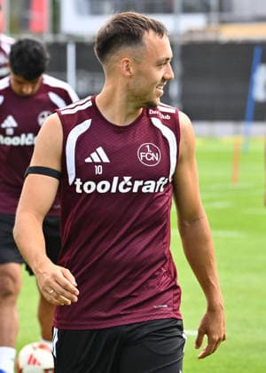 05.08.2026 - Fussball - 2. Fussball - Bundesliga - Saison 2026 2027 - 1. FC Nürnberg Nuernberg FCN ( Club ) - Training - Sportfoto Zink - xwoxzix - Julian Justvan (10, 1. FC Nürnberg FCN )