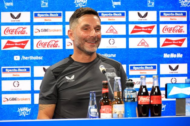 05.08.2026, DEU GER, Fussball , 2.Fussballbundesliga, Saison 2026 2027), Sportforum, Hertha BSC, Pressekonferenz Cheftrainer Stefan Leitl (Hertha BSC Berlin) 2. Liga: DFB DFL regulations prohibit any use of photographs as image sequences and or quasi-video) Berlin Sportforum Berlin Deutschland Copyright: xNordphotox xEnglerx