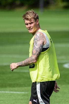 Eric Smith ( Pauli ) Deutschland , Hamburg , Trainingsgelände an der Kollaustrasse , Fussball , 2. Bundesliga , FC St Pauli