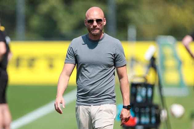 05.08.2026, Fussball, Training von Borussia Dortmund. Sportdirektor Ole Book (Borussia Dortmund). Dortmund Trainingsgelände des BVB NRW Deutschland xRHR-FOTO DEx Copyright: DennisxEwert RHR-FOTOx RHR-FOTO DE