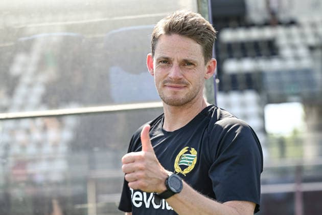 260805 Head coach William Strömberg of Hammarby ahead of during the UEFA Women s Champions League qualifying match between Hammarby and Apolonia on August 5, 2026 in Biella. Photo: Daniele Buffa BILDBYRAN COP 18 XY0120 fotboll football soccer fotball uefa womens champions league hammarby apolonia dam bbeng kval Copyright: DanielexBuffa BB260805BB201