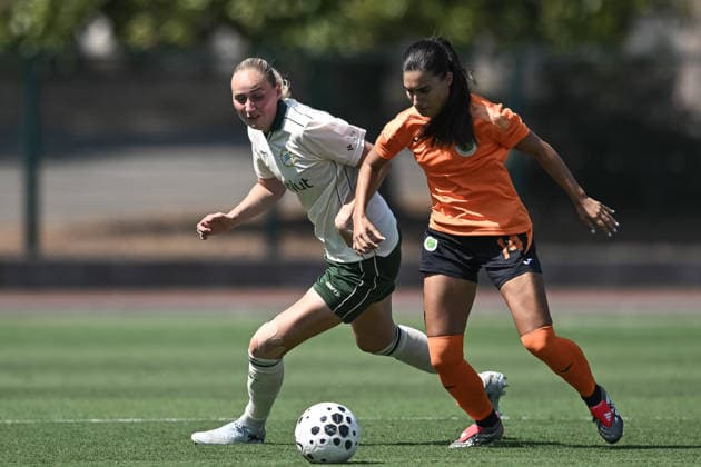 260805 Emilie Bragstad of Hammarby during the UEFA Women s Champions League qualifying match between Hammarby and Apolonia on August 5, 2026 in Biella. Photo: Daniele Buffa BILDBYRAN COP 18 XY0120 fotboll football soccer fotball uefa womens champions league hammarby apolonia dam bbeng kval Copyright: DanielexBuffa BB260805BB206