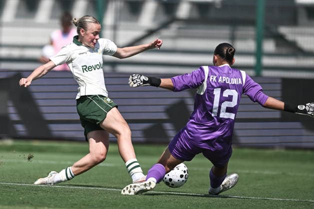 260805 Mari Nyhagen Rosendal of Hammarby during the UEFA Women s Champions League qualifying match between Hammarby and Apolonia on August 5, 2026 in Biella. Photo: Daniele Buffa BILDBYRAN COP 18 XY0120 fotboll football soccer fotball uefa womens champions league hammarby apolonia dam bbeng kval Copyright: DanielexBuffa BB260805BB212