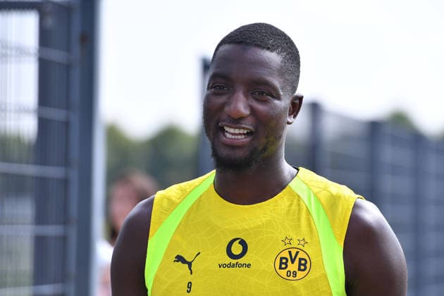 Fußball 1. Bundesliga Training Borussia Dortmund am 05.08.2026 auf dem Trainingsgelände Hohenbuschei in Dortmund Serhou Guirassy ( Dortmund )
