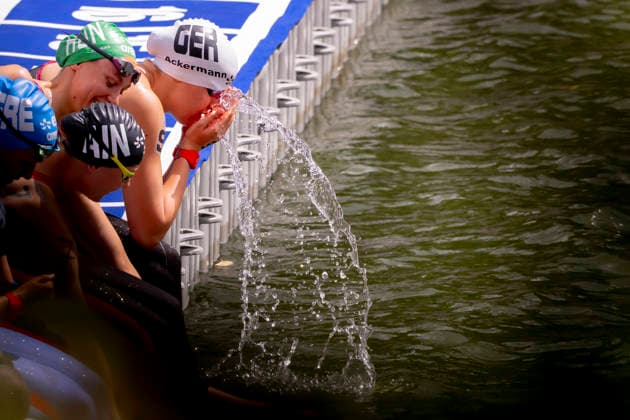 France, Paris, Centre Aquatique Olympique Metropole du Grand Paris, 05.08.2026, European Aquatics Championships Artistic Swimming, Day 6, 5km Womans Open Water, Julia Ackermann of Germany, Photo by Eibner Pressefoto Tino Henschel European Aquatics Championships Artistic Swimming, Day 6, 5km Womans Open Water Paris Copyright: xEibnerxPressefotox