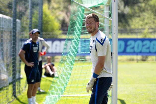 Luca Philipp, (TSG Hoffenheim, 37) gut gelaunt, TSG Hoffenheim, Fussball, Trainingslager, Saison Vorbereitung, Saison 2026 2027, GER, 05.08.2026, Eibner-Pressefoto Andreas Ulmer TSG Hoffenheim, Fussball, Trainingslager, Saison Vorbereitung, Saison 2026 2027, GER, 05.08.2026, Copyright: xEibner-Pressefoto AndreasxUlmerx EP_AUR