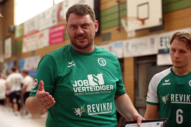 05.08.2026, xovx, Handball Lindencup, HSG Dutenhofen Münchholzhausen - HSG Hanau Trainer Eike Schumann (HSG Dutenhofen Münchholzhausen II) Linden Stadthalle Hessen Deutschland (DE)