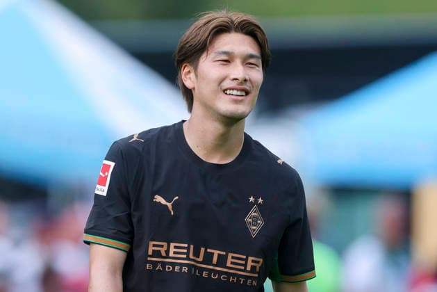 Daiki Hashioka (Borussia Moenchengladbach) lacht waehrend des Freundschaftsspiels zwischen dem FC Rottach-Egern und Borussia Moenchengladbach, Stadion Birkenmoos am 05. August 2026 in Rottach-Egern, Deutschland. (Foto von Marco Steinbrenner DeFodi Images) +++ Daiki Hashioka (Borussia Moenchengladbach) smiles during the Friendly match between FC Rottach-Egern and Borussia Moenchengladbach at Stadion Birkenmoos on August 5, 2026 in Rottach-Egern, Germany. (Photo by Marco Steinbrenner DeFodi Images) (Photo by Marco Steinbrenner DeFodi Images) -