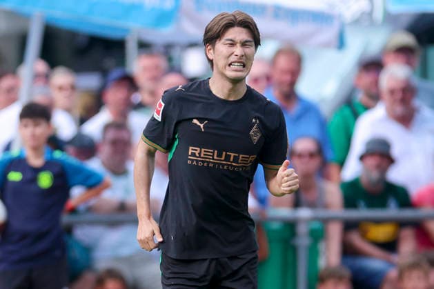 Daiki Hashioka (Borussia Moenchengladbach) schaut enttaeuscht waehrend des Freundschaftsspiels zwischen dem FC Rottach-Egern und Borussia Moenchengladbach, Stadion Birkenmoos am 05. August 2026 in Rottach-Egern, Deutschland. (Foto von Marco Steinbrenner DeFodi Images) +++ Daiki Hashioka (Borussia Moenchengladbach) looks dejected during the Friendly match between FC Rottach-Egern and Borussia Moenchengladbach at Stadion Birkenmoos on August 5, 2026 in Rottach-Egern, Germany. (Photo by Marco Steinbrenner DeFodi Images) (Photo by Marco Steinbrenner DeFodi Images) -