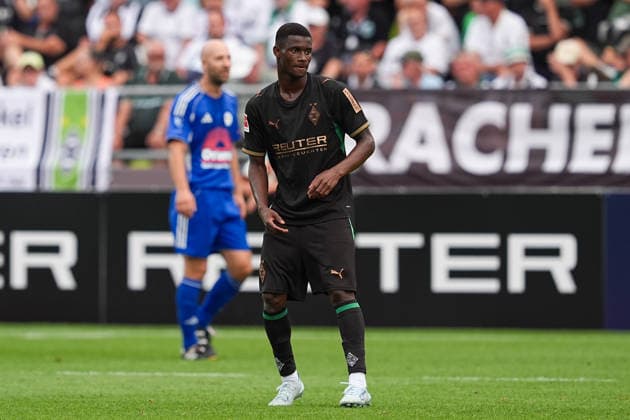 05.08.2026, xydrx, Fußball, Testspiel, FC Rottach-Egern - Borussia Mönchengladbach, Saison 2026 2027, Stadion am Birkenmoos: Iaia Manco Danfa (Borussia Moenchengladbach, 39) DFB regulations prohibit any use of photographs as image sequences and or quasi-video. Copyright: HMBxMedia YannisxDreimann