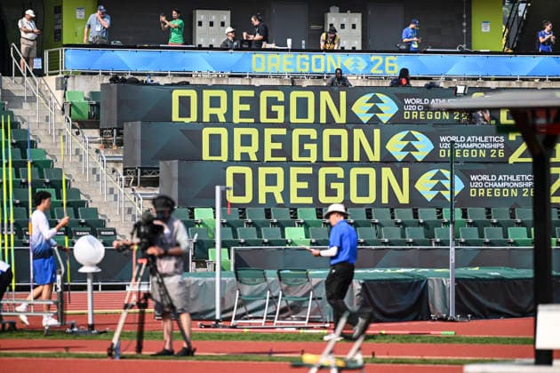 World Athletics U20 Championships Oregon 2026 EUGENE, UNITED STATES OF AMERICA - AUGUST 5, 2026 : Impressions of the World Athletics U20 Championships Oregon 2026 at Hayward Field on August 5, 2026 in Eugene, United States Of America. Copyright: xBEAUTIFULxSPORTS DecaxText&Bildx