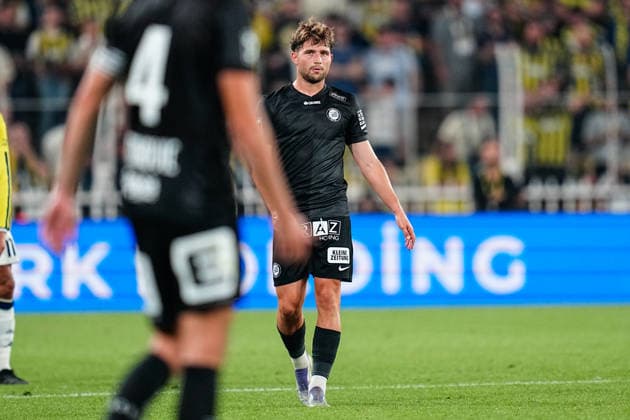 Fenerbahce SK v Sturm Graz - UEFA Champions League 2026 27 Third Qualifying Round First Leg Simon Seidl of Sturm Graz looks on during the UEFA Champions League 2026 27 third qualifying round first leg match between Fenerbahce SK and Sturm Graz at Fenerbahce Sükrü Saracoglu Spor Kompleksi on August 05, 2026 in Istanbul, Turkey. Istanbul Fenerbahce Sükrü Saracoglu Spo Istanbul Turkey Copyright: xxYagizxGurtugx