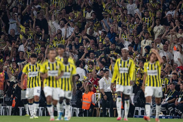 Fenerbahce v Sturm Graz - UEFA Champions League ISTANBUL, TURKIYE - AUGUST 5: Players of Fenerbahce celebrate after a goal during UEFA Champions League third qualifying round the first leg match between Fenerbahce and Sturm Graz at Chobani Stadium in Istanbul, Turkiye on August 5, 2026. Celal Gunes Anadolu Istanbul Turkey. Editorial use only. Please get in touch for any other usage.  Copyright: x2026xAnadoluxCelalxGunesx