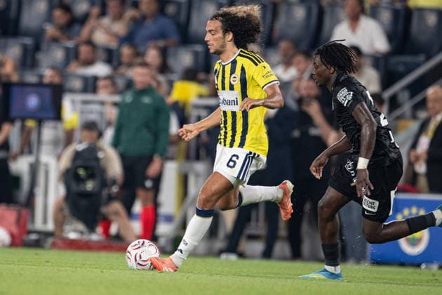 Fenerbahce v Sturm Graz - UEFA Champions League ISTANBUL, TURKIYE - AUGUST 5: Matteo Guendouzi (6) of Fenerbahce in action during UEFA Champions League third qualifying round the first leg match between Fenerbahce and Sturm Graz at Chobani Stadium in Istanbul, Turkiye on August 5, 2026. Celal Gunes Anadolu Istanbul Turkey. Editorial use only. Please get in touch for any other usage.  Copyright: x2026xAnadoluxCelalxGunesx