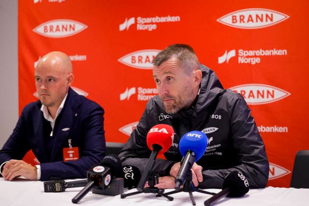 UEFA Conference League 2026: Apollon Limassol vs. Bergen, August 5, 2026. Brann coach Eirik Horneland during the press conference following the loss in the UEFA Conference League soccer match between SK Brann and Apollon Limassol at Brann Stadium. Photo: Paul S. Amundsen NTB Bergen, Norway. EDITORIAL USE ONLY. RESTRICTED USE FOR BETTING COMPANIES  Copyright: xPaulxS.xAmundsenx xNTBx