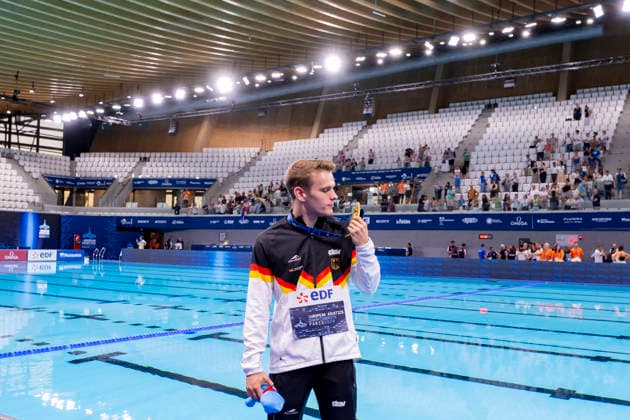 France, Paris, Centre Aquatique Olympique Metropole du Grand Paris, 05.08.2026, European Aquatics Championships Artistic Swimming, Day 6, Mens 3m Springboard Final, Moritz Wesemann of Germany, Photo by Eibner Pressefoto Tino Henschel European Aquatics Championships Artistic Swimming, Day 6, Mens 3m Springboard Final Paris Copyright: xEibnerxPressefotox