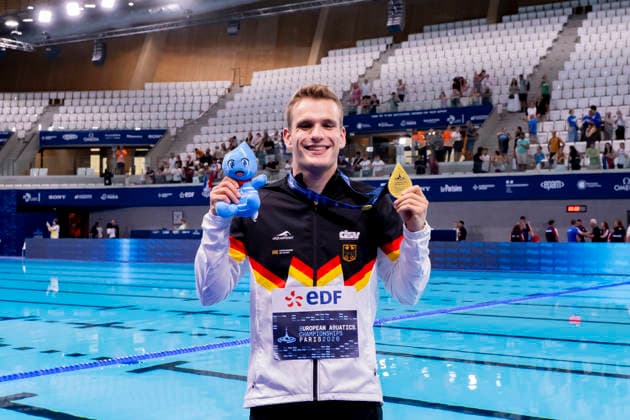 France, Paris, Centre Aquatique Olympique Metropole du Grand Paris, 05.08.2026, European Aquatics Championships Artistic Swimming, Day 6, Mens 3m Springboard Final, Moritz Wesemann of Germany, Photo by Eibner Pressefoto Tino Henschel European Aquatics Championships Artistic Swimming, Day 6, Mens 3m Springboard Final Paris Copyright: xEibnerxPressefotox