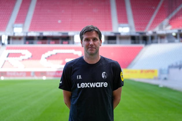 Florian Bruns (SC Freiburg, Co-Trainer); SC Freiburg; 1.BL, Bundesliga, Porträttermin 2026 2027 Freiburg Europa-Park Stadion Baden-Wuerttemberg Deutschland Copyright: AA_STEINSIEK.CH