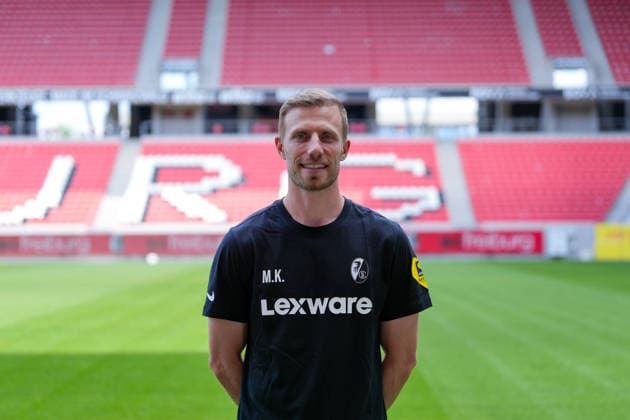 Maximilian Kessler (SC Freiburg, Athletiktrainer); SC Freiburg; 1.BL, Bundesliga, Porträttermin 2026 2027 Freiburg Europa-Park Stadion Baden-Wuerttemberg Deutschland Copyright: AA_STEINSIEK.CH