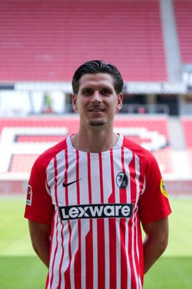 Igor Matanovic (SC Freiburg, 31); SC Freiburg; 1.BL, Bundesliga, Porträttermin 2026 2027 Freiburg Europa-Park Stadion Baden-Wuerttemberg Deutschland Copyright: AA_STEINSIEK.CH