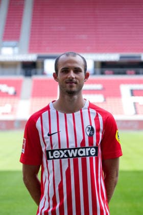 Max Rosenfelder (SC Freiburg, 37); SC Freiburg; 1.BL, Bundesliga, Porträttermin 2026 2027 Freiburg Europa-Park Stadion Baden-Wuerttemberg Deutschland Copyright: AA_STEINSIEK.CH