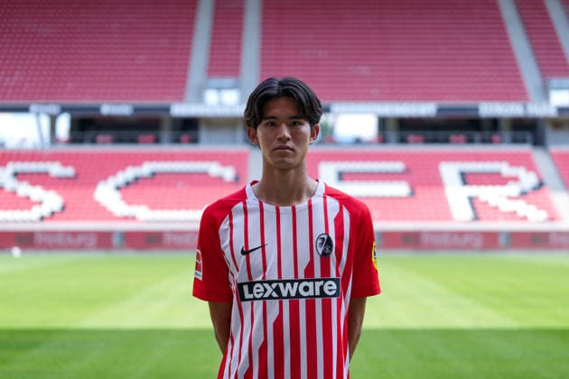 Keisuke Goto (SC Freiburg, 42); SC Freiburg; 1.BL, Bundesliga, Porträttermin 2026 2027 Freiburg Europa-Park Stadion Baden-Wuerttemberg Deutschland Copyright: AA_STEINSIEK.CH