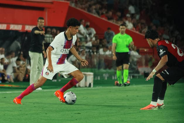 ESP: RCD Mallorca v PSG Trofeu Ciutat de Palma Pre Season 2026 2027 Rayan Abo El Nay of PSG during Trofeu Ciutat de Palma Pre Season match between RCD Mallorca and PSG played at Estadio Son Moix, Palma de Mallorca on August 05, 2026. Palma de Mallorca, Spain. Mallorca Spain Football Copyright: xGutix