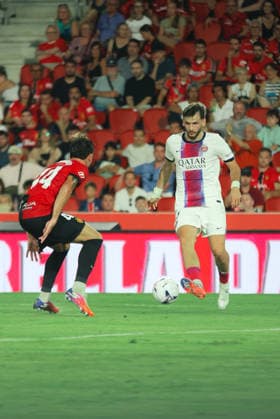 ESP: RCD Mallorca v PSG Trofeu Ciutat de Palma Pre Season 2026 2027 Khvicha Kvaratskhelia of PSG during Trofeu Ciutat de Palma Pre Season match between RCD Mallorca and PSG played at Estadio Son Moix, Palma de Mallorca on August 05, 2026. Palma de Mallorca, Spain. Mallorca Spain Football Copyright: xGutix