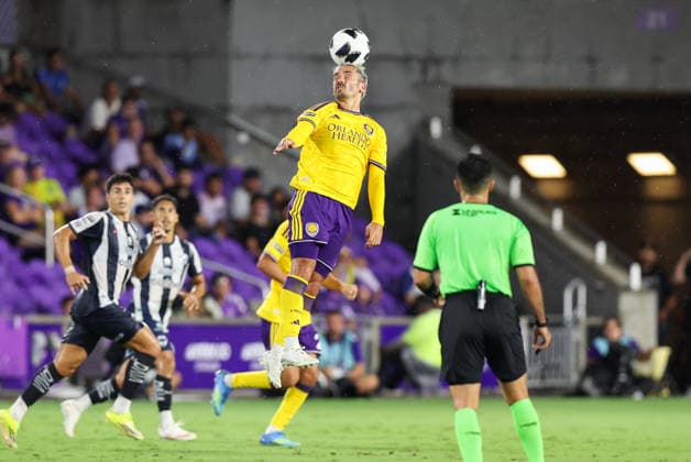 August 5, 2026, Orlando, Florida, USA: Orlando City SC forward ANTOINE GREIZMANN (7) handles the ball against C.F. Monterrey. Orlando City SC hosted C.F. Monterrey in phase one of Leagues Cup 2026 at Inter.Co Stadium in Orlando, FL. Orlando USA - ZUMAm299 20260805_znp_m299_006 Copyright: xTaylorxMcFeex