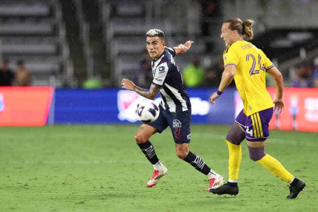 August 5, 2026, Orlando, Florida, USA: Monterrey defender LUIS REYES (21) passes the balls during a match against Orlando City SC. Orlando City SC hosted C.F. Monterrey in phase one of Leagues Cup 2026 at Inter.Co Stadium in Orlando, FL. Leagues Cup 2026: Monterrey Vs Orlando City SC  - ZUMAm299 20260805_znp_m299_010 Copyright: xTaylorxMcFeex