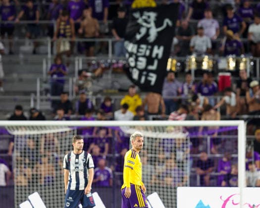August 5, 2026, Orlando, Florida, USA: Orlando City SC forward ANTOINE GREIZMANN (7) looks on during a match against C.F. Monterrey. Orlando City SC hosted C.F. Monterrey in phase one of Leagues Cup 2026 at Inter.Co Stadium in Orlando, FL. Orlando USA - ZUMAm299 20260805_znp_m299_029 Copyright: xTaylorxMcFeex