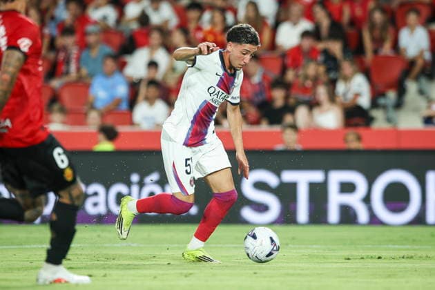 Willian Pacho (PSG Paris Saint-Germain) during the during the pre-season friendly match between RCD Mallorca and Paris Saint-Germain at Estadi Son Moix on August 5, 2026 in Palma de Mallorca, Spain. (Photo by Xavi Bonilla DeFodi Images) -