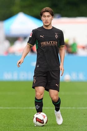 05.08.2026, xydrx, Fußball, Testspiel, FC Rottach-Egern - Borussia Mönchengladbach, Saison 2026 2027, Stadion am Birkenmoos: Daiki Hashioka (Borussia Moenchengladbach, 14) DFB regulations prohibit any use of photographs as image sequences and or quasi-video. Copyright: HMBxMedia YannisxDreimann
