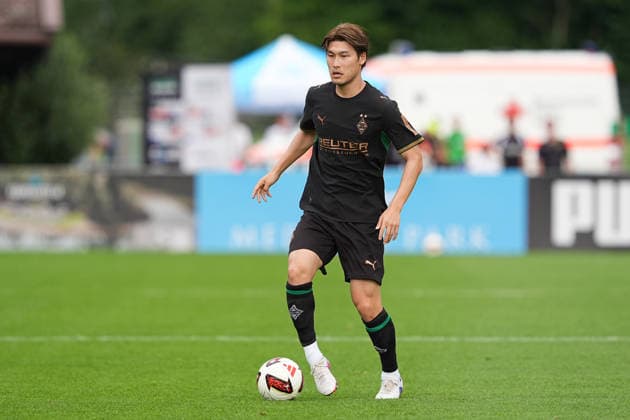 05.08.2026, xydrx, Fußball, Testspiel, FC Rottach-Egern - Borussia Mönchengladbach, Saison 2026 2027, Stadion am Birkenmoos: Daiki Hashioka (Borussia Moenchengladbach, 14) DFB regulations prohibit any use of photographs as image sequences and or quasi-video. Copyright: HMBxMedia YannisxDreimann