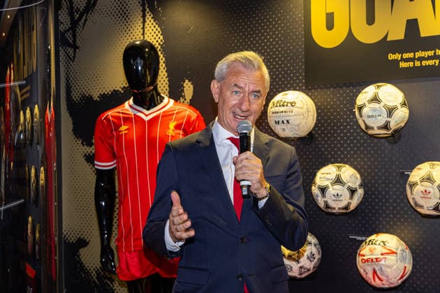 Football - Goal Rush Exhibition LIVERPOOL, ENGLAND - Wednesday, August 5, 2026: Ian Rush, Liverpool s all-time leading goal-scorer, attends the opening of All You Need Is Rush an exhibition of his career with Liverpool, Juventus and Wales at the Liverpool FC Museum at Anfield. (Photo by David Rawcliffe Propaganda) LIVERPOOL Anfield MERSEYSIDE ENGLAND  Copyright: xDavidxRawcliffex 2026-08-05-031-All_You_Need_Is_Rush