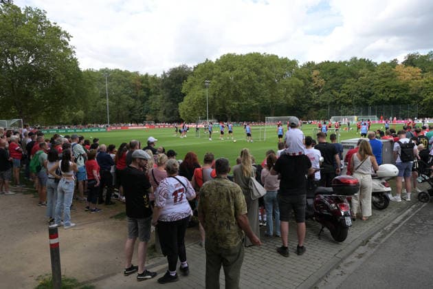 06.08.2026, xophax, Fussball 1.Bundesliga, 1.FC Koeln Training am Geissbockheim des 1.FC Köln. Platz 1 Fans . Zuschauer. Köln
