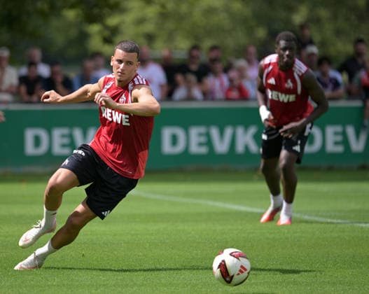 06.08.2026, xophax, Fussball 1.Bundesliga, 1.FC Koeln Training am Geissbockheim des 1.FC Köln. Platz 1.Fans. Said El Mala ( 1.FC Köln ) Köln