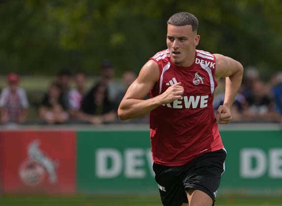 06.08.2026, xophax, Fussball 1.Bundesliga, 1.FC Koeln Training am Geissbockheim des 1.FC Köln. Platz 1.Fans. Said El Mala ( 1.FC Köln ) Köln