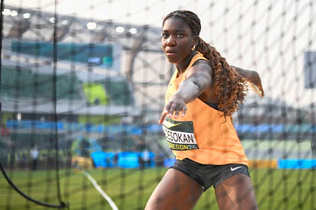 World Athletics U20 Championships Oregon 2026 EUGENE, UNITED STATES OF AMERICA - AUGUST 6, 2026 : Favour Adesokan (GER) competing during the World Athletics U20 Championships Oregon 2026 at Hayward Field on August 6, 2026 in Eugene, United States Of America. Copyright: xBEAUTIFULxSPORTS DecaxText&Bildx