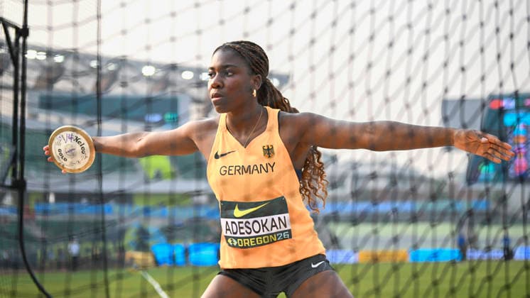 Sport Bilder des Tages World Athletics U20 Championships Oregon 2026 EUGENE, UNITED STATES OF AMERICA - AUGUST 6, 2026 : Favour Adesokan (GER) competing during the World Athletics U20 Championships Oregon 2026 at Hayward Field on August 6, 2026 in Eugene, United States Of America. Copyright: xBEAUTIFULxSPORTS DecaxText&Bildx