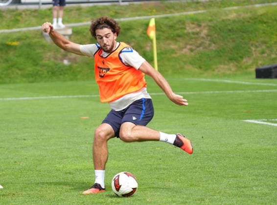 06.08.2026, Stadion Seefeld, Seefeld, Trainingslager TSG Hoffenheim in Seefeld 2026 , Leon Avdullahu (Hoffenheim) (Photo by Hasan Bratic DeFodi Images) -
